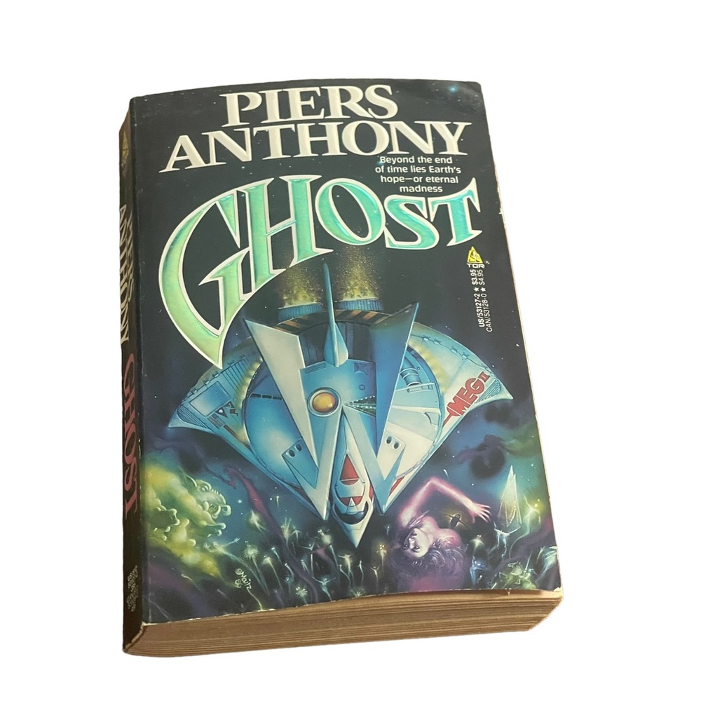 Piers Anthony Ghost 1987 Tor 1st Paperback Book Printing Vintage